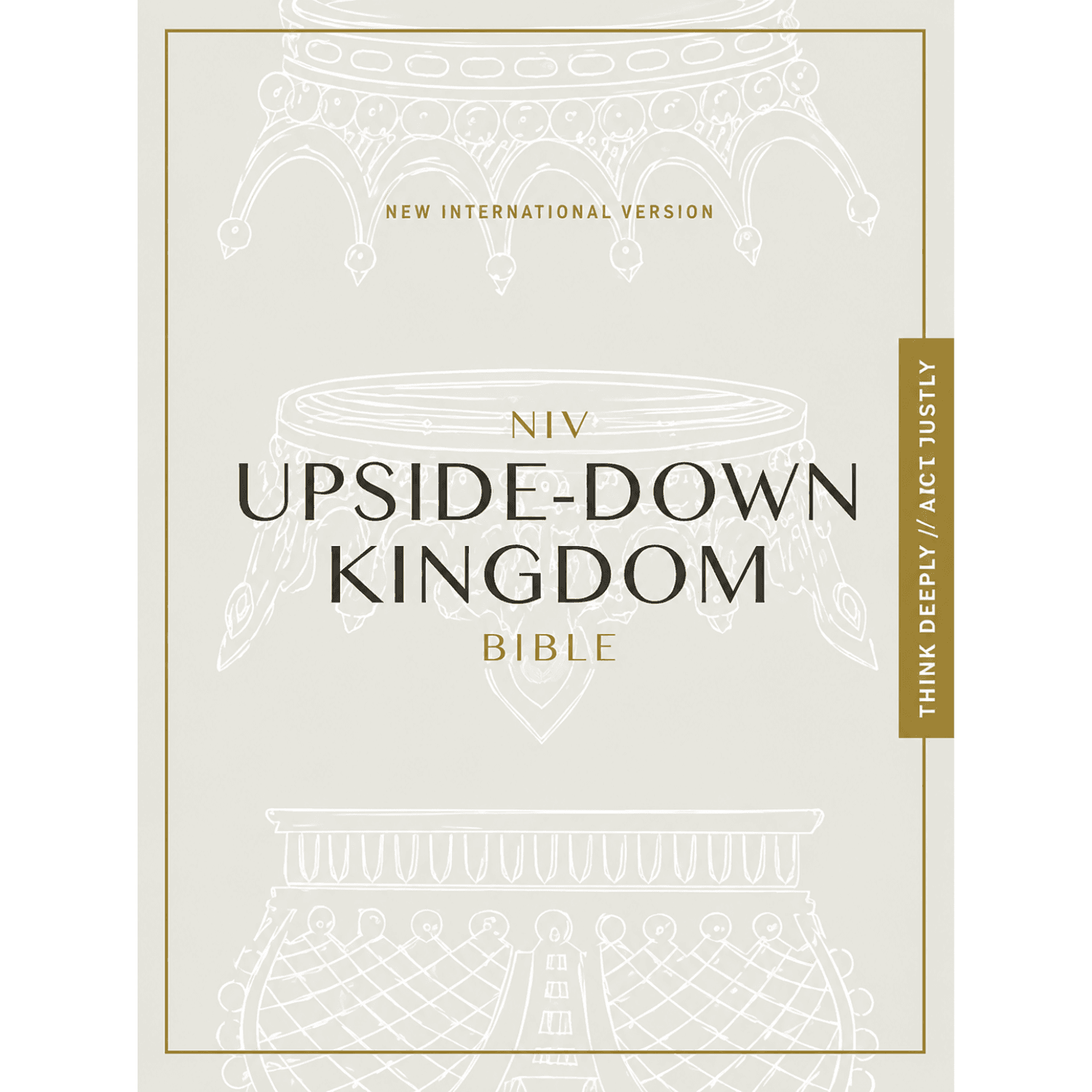 NIV, Upside-Down Kingdom Bible, Hard Cover, Gray, Comfort Print
