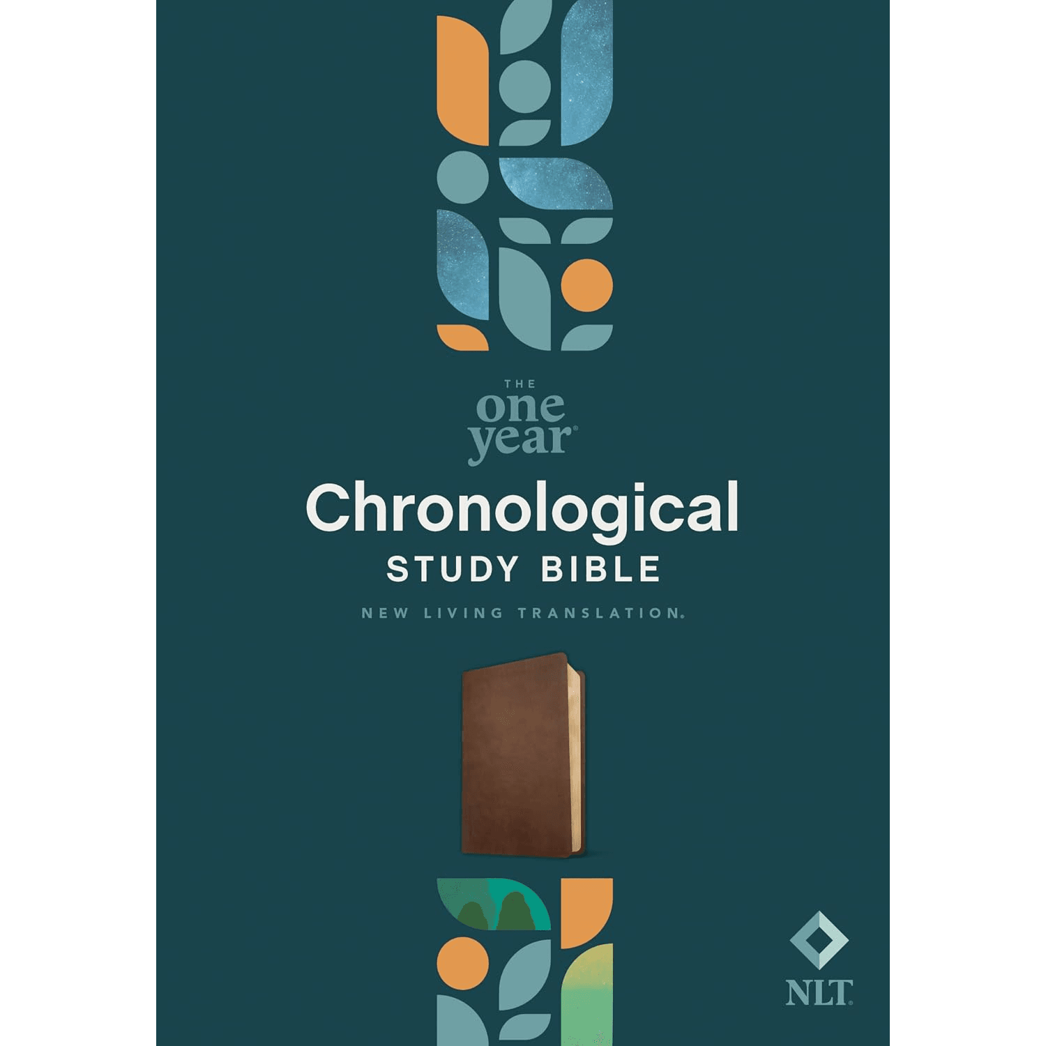 NLT One Year Chronological Study Bible, LeatherLike, Rustic Brown