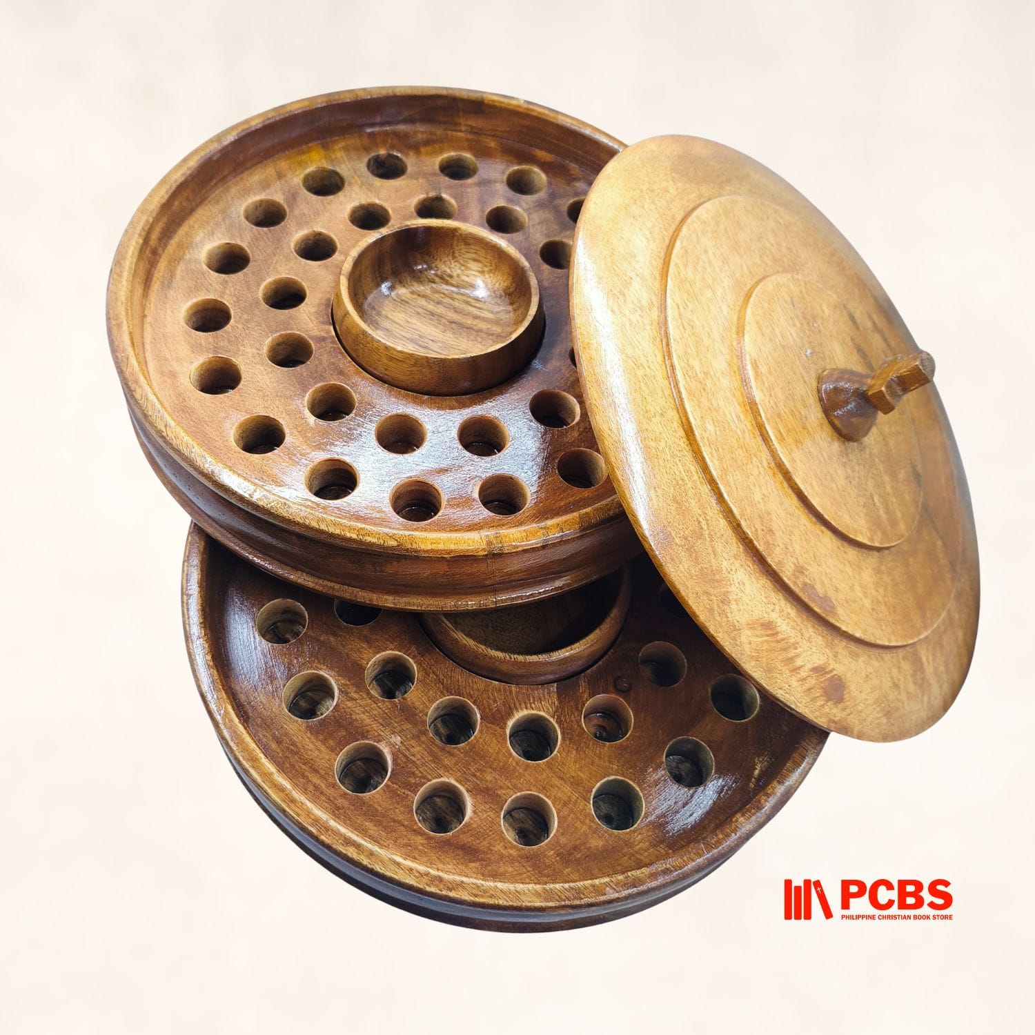 Communion Wood Tray Big Double 2 In 1