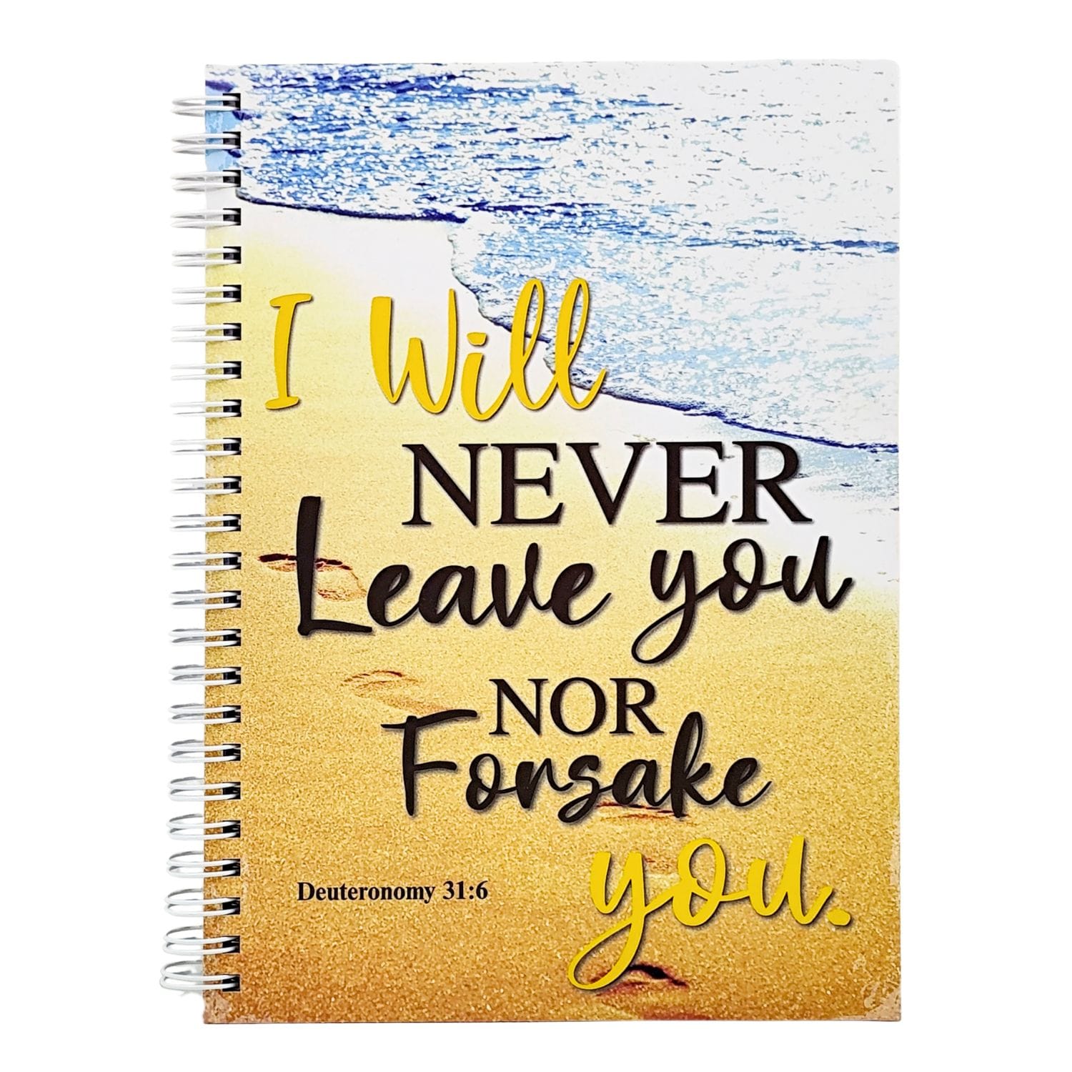 Daily Grace Hard Cover Wire-o Journal Deut. 31:6