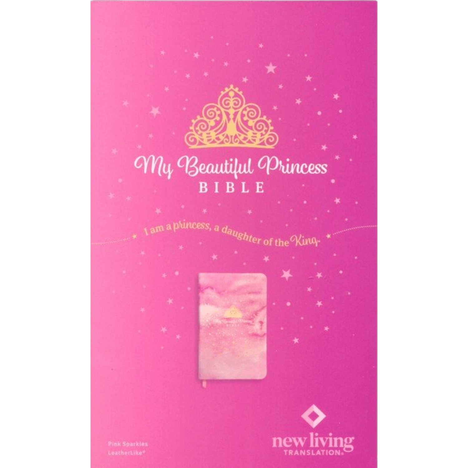 NLT My Beautiful Princess Bible, LeatherLike, Pink Sparkles