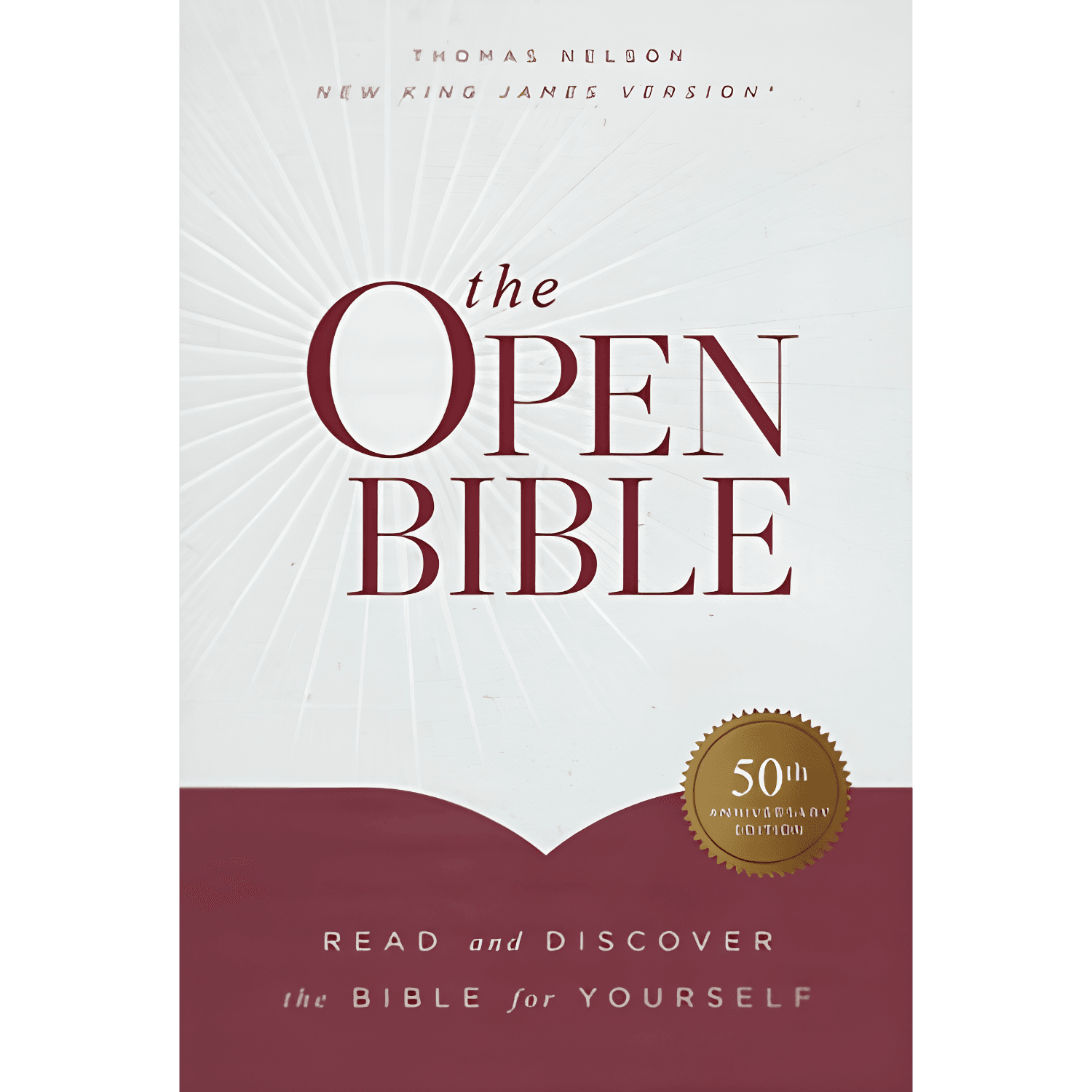 NKJV,The Open Bible: Read and Discover the Bible for Yourself, Hardcover, Red Letter, Comfort Print