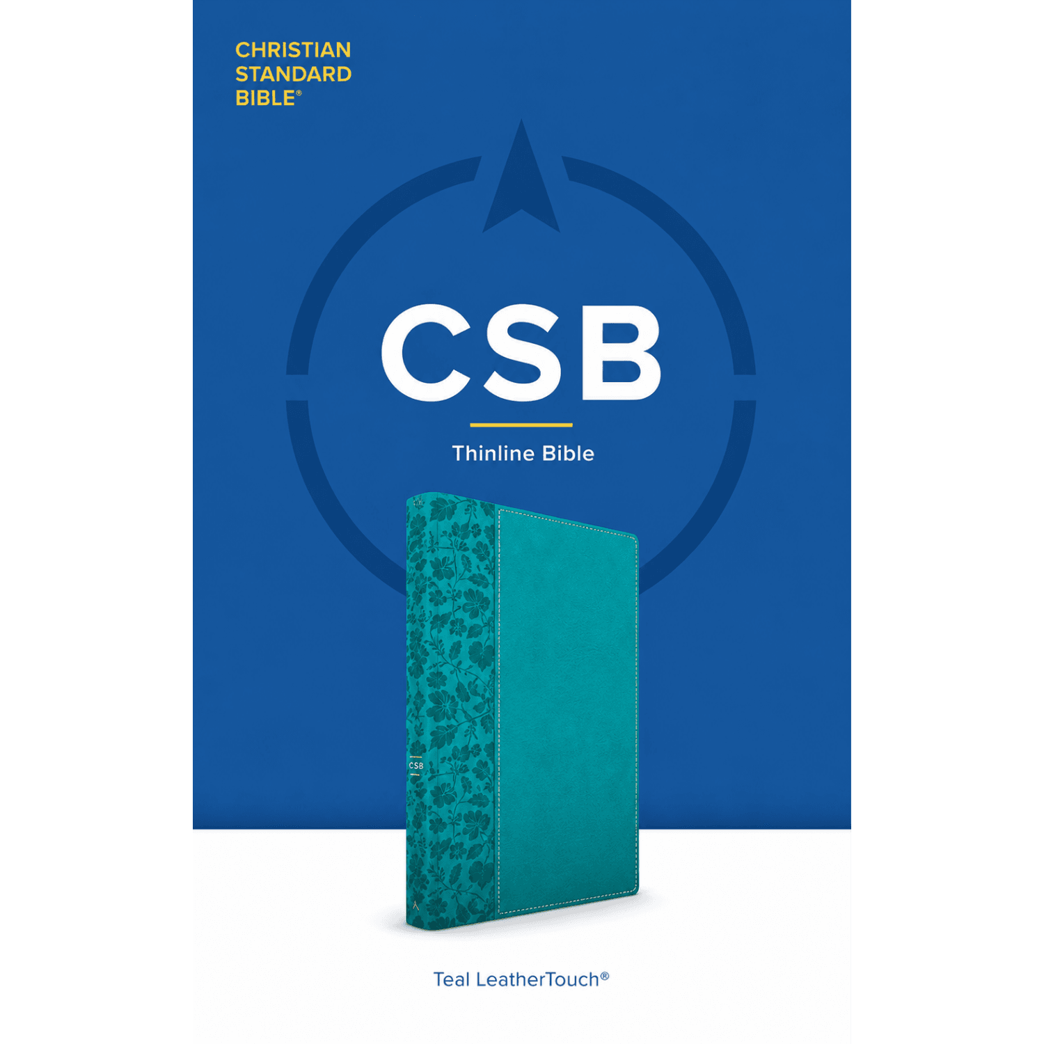 CSB Thinline Bible, Teal Leathertouch, Red Letter