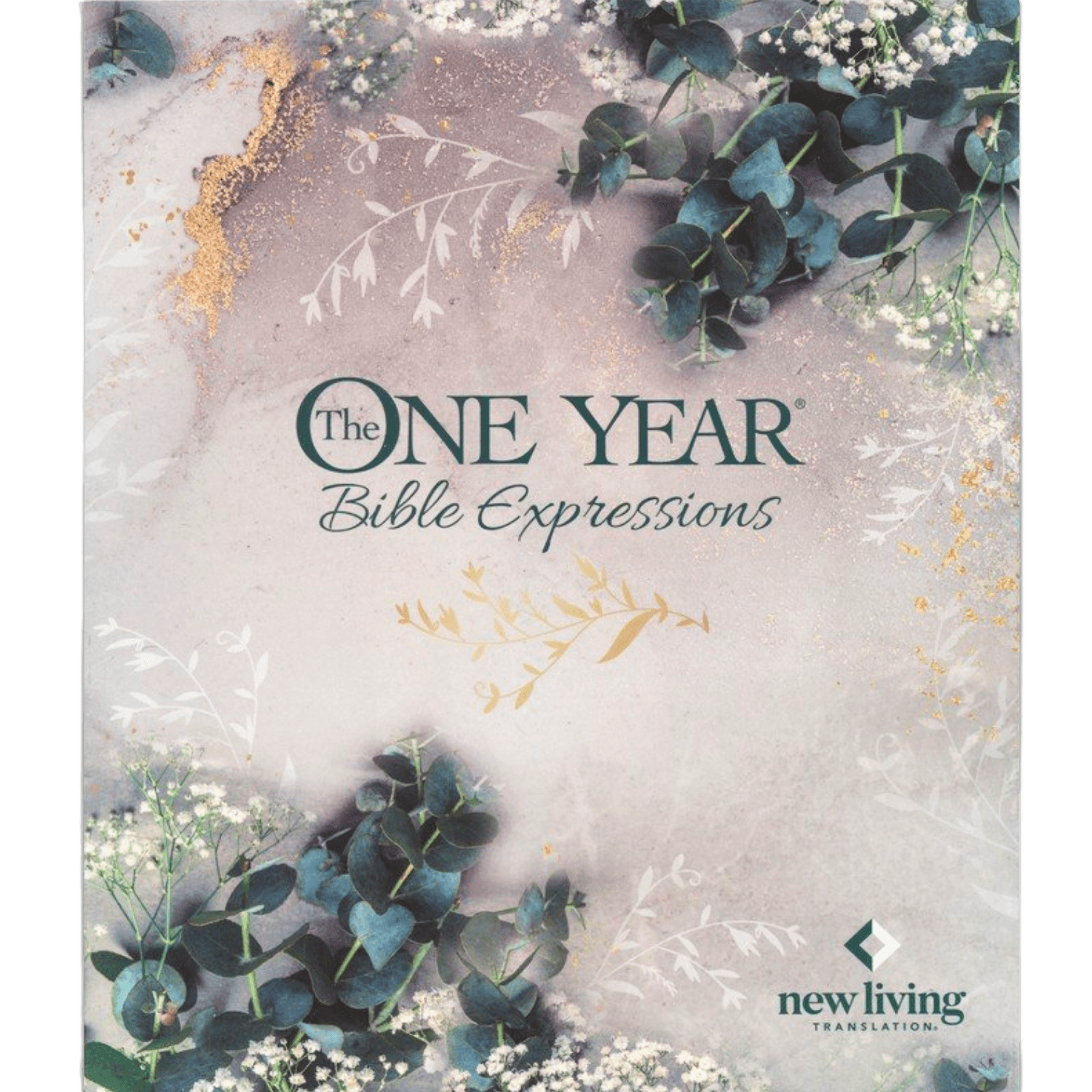 NLT The One Year Bible Expressions, LeatherLike, Tidewater Teal