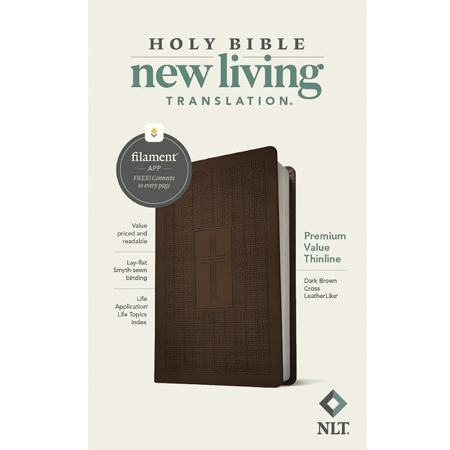 NLT Premium Value Thinline Bible, Filament Enabled