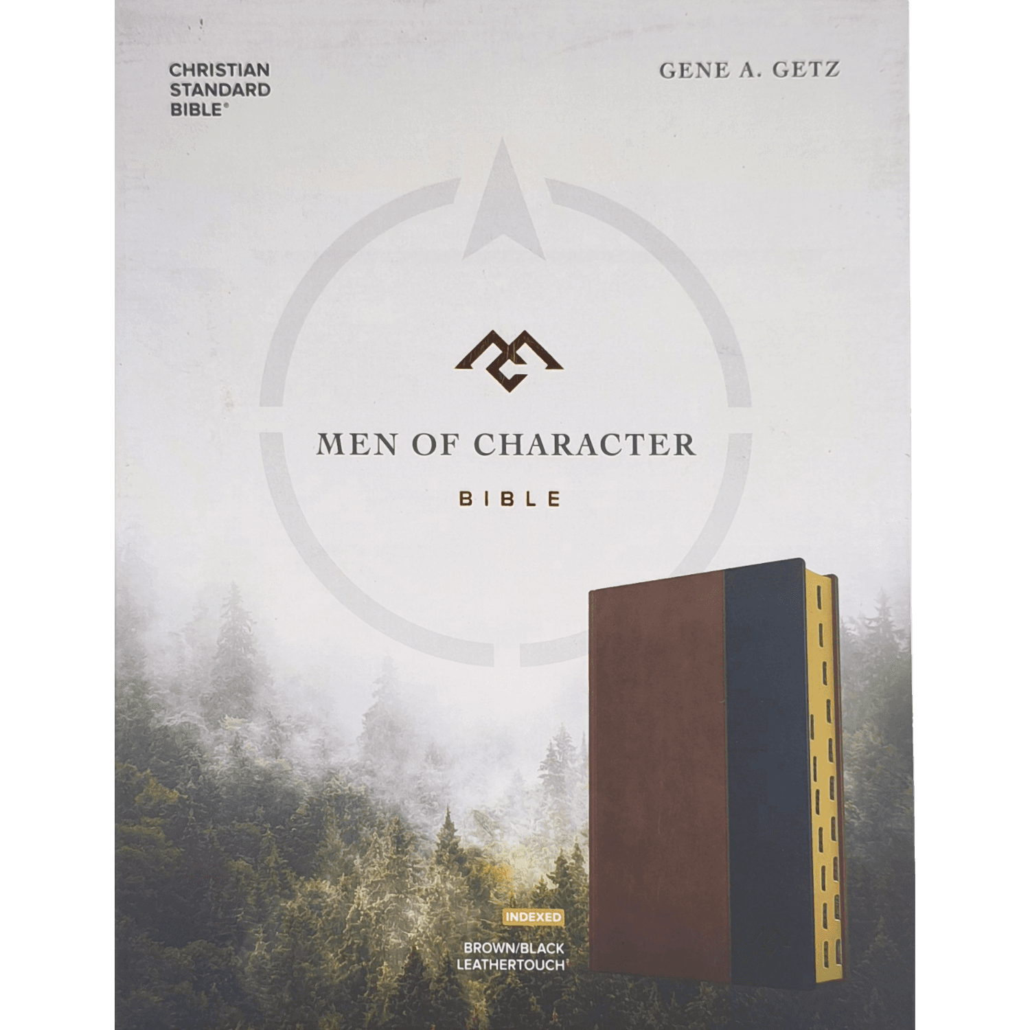 CSB Men of Character Bible, Brown/Black LeatherTouch, Indexed
