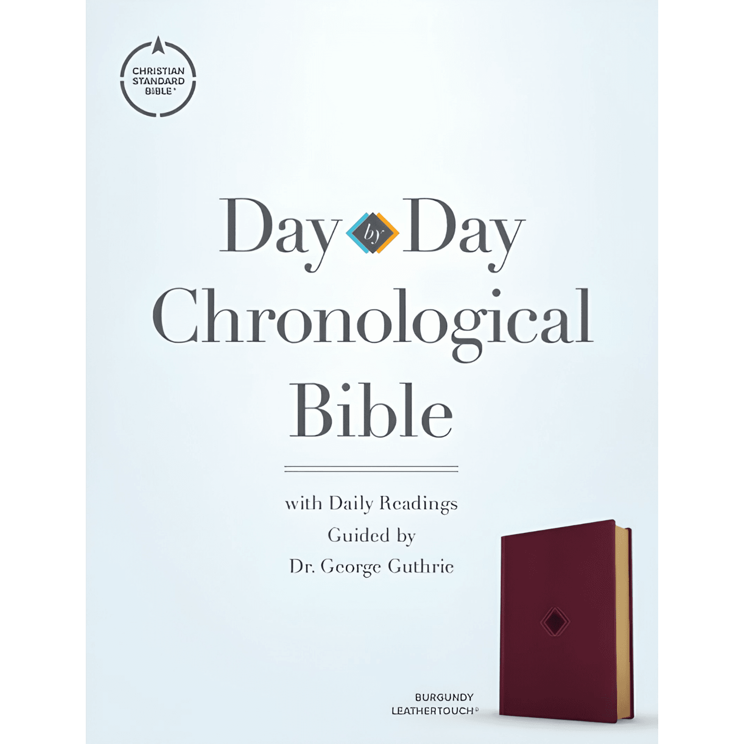 CSB Day-by-day Chronological Bible, Burgundy, Leathertouch